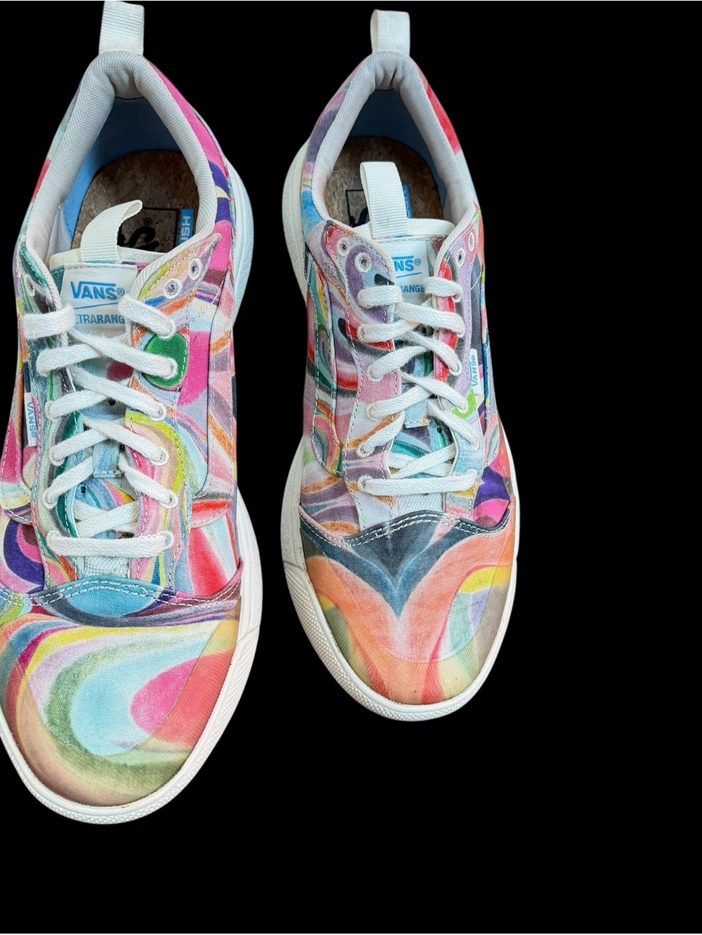 Vans X Chris Johanson UltraRange EXO SE Swirl Skater Sneakers Casual Size: 11